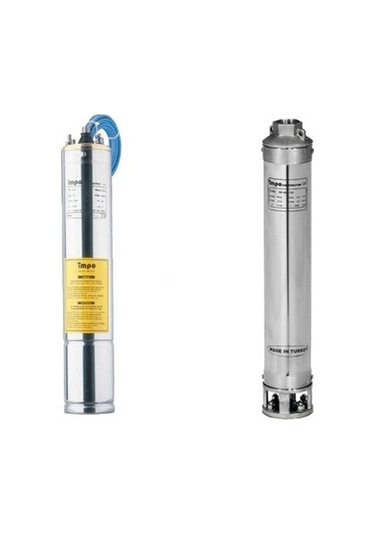 Impo Sk 404/10 Krom Başlıklı 1hp Trifaze Derin Kuyu Dalgıç Pompa Motorlu