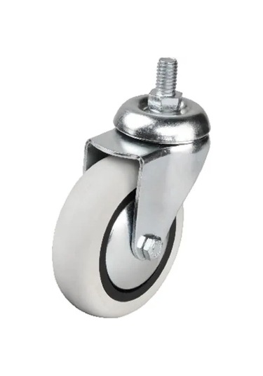 352 - 75x25 Mm Pvc Makaralı Vidalı Teker 4 Adet