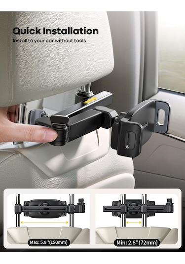 Lamicall Araç Içi Koltuk Arkasi Cep Telefonu Ve Tablet Tutucu Ch06