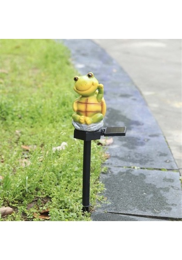 Szypzstore Güneş Reçine Ev Işık Açık Su Geçirmez Led Karikatür Topraklama Fişi Bahçe Dekorasyon Çim Peyzaj Lambası, D Joh4qx Renkli