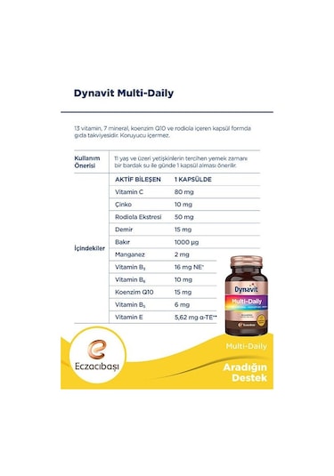 Dynavit Multi Daily 2 x 30 Kapsül