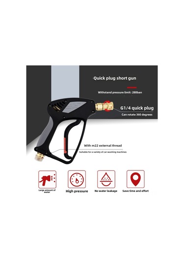 Geeksen Yüksek Basınçlı Temizleyici Makyası - Bakır Lıçalı Metal Fıç, 280bar/4000psi, 5m Uzaklıkta Araba Ve Bahçe Temizliği