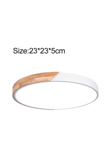 Ahşap Yuvarlak Tavan Lambası, Adımsız Püskürtme For 23cm Diğer Diğer