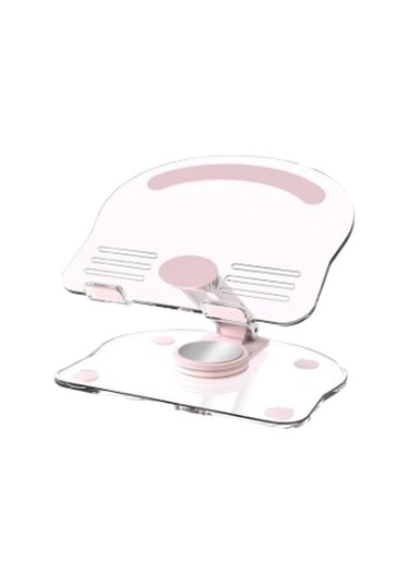 Jzcat Katlanabilir Akrilik Kaymaz Tablet Standı-pembe
