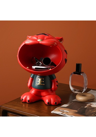 Homyl Anahtar Saklama Kutusu Heykelcik Şeker Çanak Kase Ev Yeni 23x18x33cm