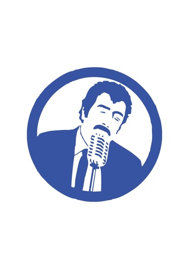 Müslüm Gürses Araba Sticker 17x17 Cm Mavi