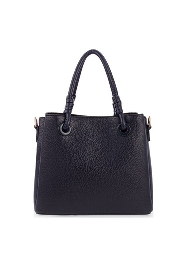 Bilik Deri Logo Detaylı Lacivert Kadın El Çantası Riv 145-r Lacivert