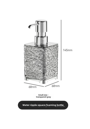 Springsun 300ml Yeşil Plastik Sprey Şişe - Seyahat İçin Hassas, Şampuan/banyo Jeli/el Dezenfektanı Saklama Kabı, Basınçlı Ve Taşınabilir Şeffaf Gri Kare Diğer