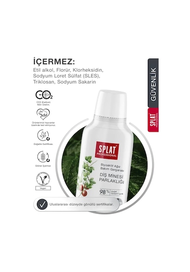 Splat Professional Enamel Shine Ağız Çalkalama Suyu Gargara 275 ML