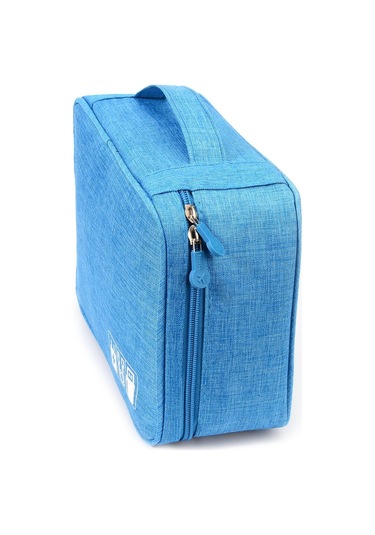 Mor Şarj Cihazı Elektronik Organizatör Seyahat Dijital Cihaz Sabit Disk Kozmetik Seti Taşıma Çantası