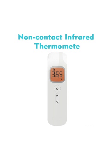 Wezone Beyaz Dijital Enstrüman: Vücut, Gıda Ve Odalar İçin Dokunsuz Kızılötesi Sıcaklık Ölçer - 1 Saniye Ölçüm, Çift Birim, 32 Hafıza, Pil Yok