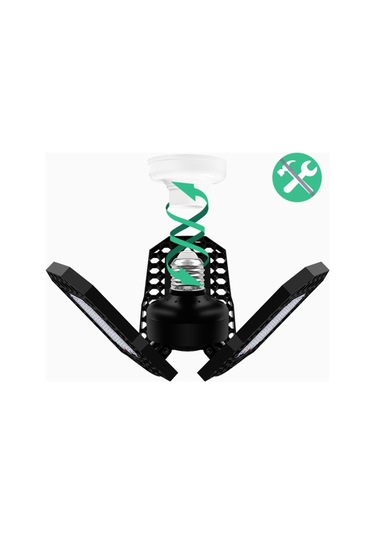 Sones Led E27 Bitki Büyüme Işığı Üç Yapraklı Katlanır Fide Dikim Takviye Işığı, Güç: 108 Boncuk