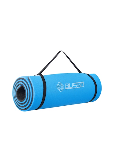 Busso PLT-30 Çift Renkli Pilates Minderi 1.6 CM Mavi - Gri