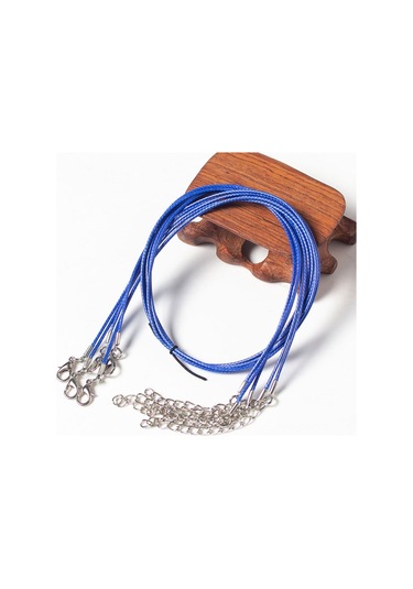 100 Adet Kristal Kolye Kolye Halat Takı Kordon Kraliyet Mavisi Çok Renkli