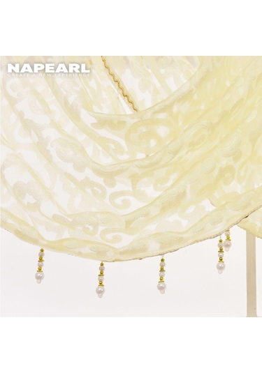 Krem 1 Pc Napearl Modern Boncuklu Jakarlı Perde Valance Tasarım Pencere Dekoratif Perde Çiçek Tül Perde Krem Krem 1 Pc Napearl Modern Boncuklu Jakarlı Perde Valance Tasarım Pencere Dekoratif Perde Çiçek Tül Perde Krem