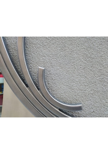Ayna Cnc Model Mdf Kesim Modern Tarz Estetik Çizgi Parlak Gümüş