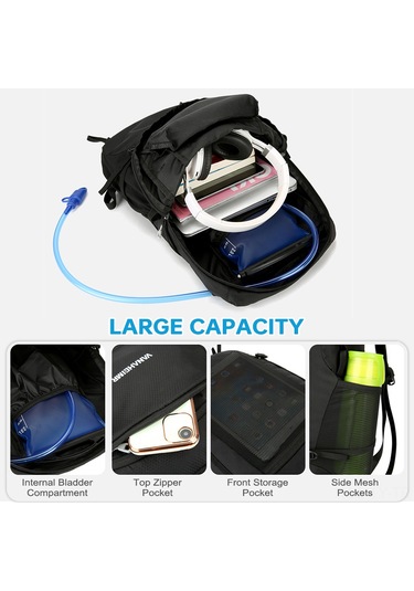 Teltree Hafif Katlanabilir Su Geçirmez Sırt Çantası - Erkek Ve Kadınlar İçin Kamp, Bisiklet Ve Yürüyüş Mavi