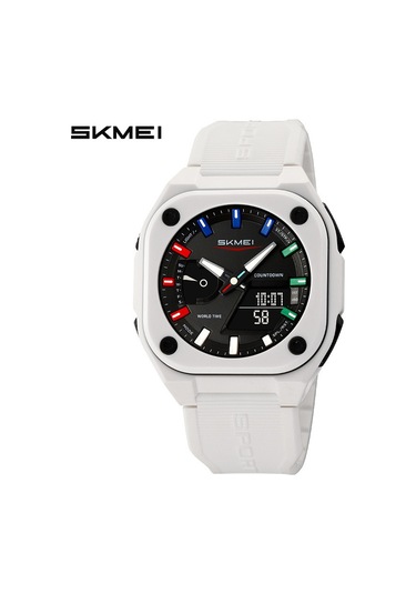 Skmei 612662 Spor Çok Fonksiyonlu Elektronik Saat Beyaz
