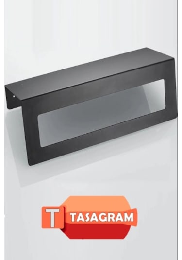 Dione Store Metal Banyo Havlu ve Tuvalet Kağıdı Askılığı 2'li Set Siyah