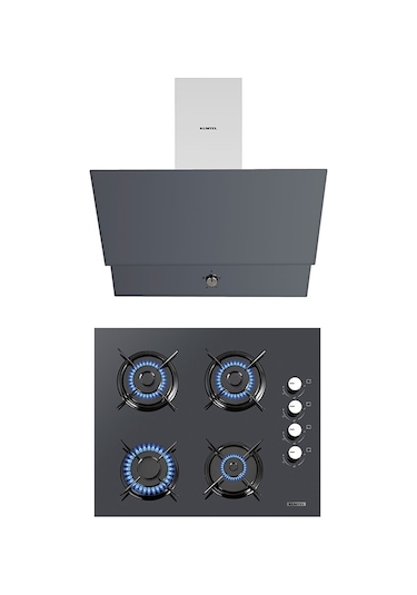 Kumtel KO-40 TAHDF - DA6-830 Antrasit Ankastre Set