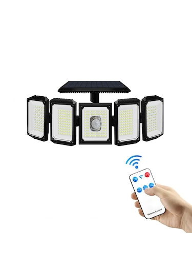 Monozone 300led Solar Güneş Enerjili Bahçe Duvar Lambası