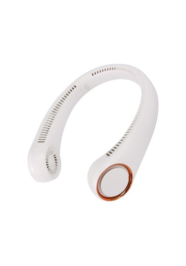 Taşınabilir Boyunlu Fan, 360 Kanatsız Küçük Fan 4000mah Pille Çalışan 9ıjcjc Beyaz