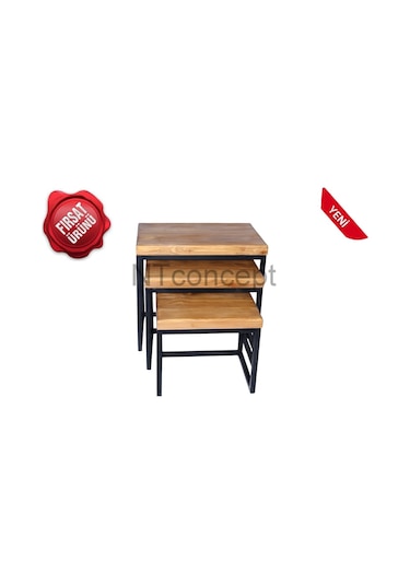Ntconcept Masif Ağaç Loft Zigon Sehpa