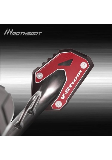 Xuweiwei Black Suzuki V-strom 1000/1050 800de 2014-2024 İçin Sağlam Alüminyum Motosiklet Yan Sehpa Pedi