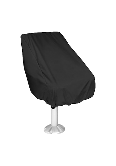 Jeehugo Oxford Kumaş Deniz Botu Koltuk Koruması - Su Geçirmez, Uv Engelleyici, Toz Ve Yağam Koruyucu, Çekmeceli Tasarım 56 61 64/30cm Siyah