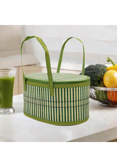 Suntek Ekmek Kek Aperatifler Bambu Dokuma Sepet