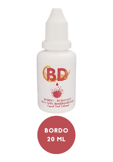 Bd Sıvı Gıda Boyası 20 Ml Bordo