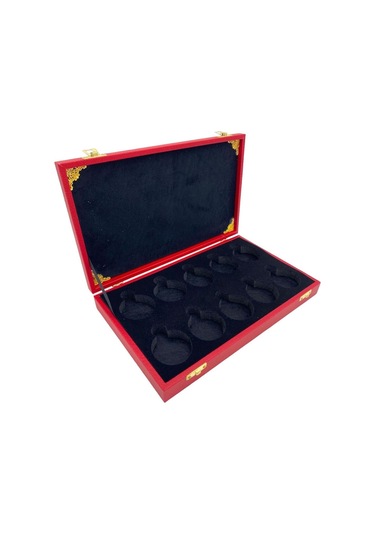 Cep Saati Koleksiyon Kutusu 10 Lu Deri Kırmızı