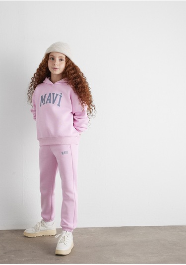 Mavi - Mavi Logo Baskılı Pembe Eşofman Altı 7010000-70973 Pembe