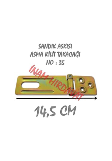 Sandık Askısı - No 35 - 14.5 Cm Asma Kilit Takacağı