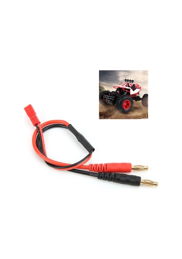Wezone Rc Modeli İçin B6 Lipo Şarj Cihazı Bağlantı Kablosu - Jst'den 4.0mm Muz Soketine, 21.6cm Silikon Teli, 1s Pil Uyumlu