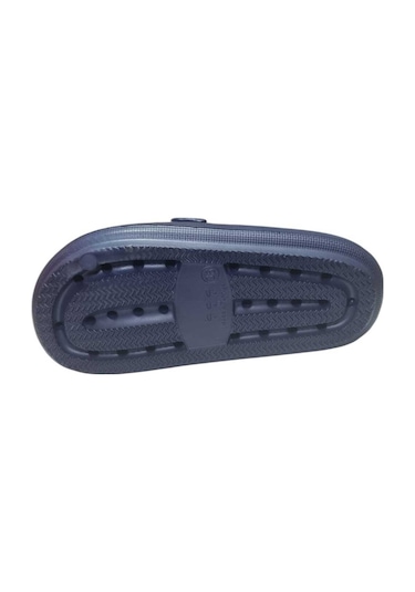 Kadın Çift Tokalı Platform Taban Eva Yazlık Terlik Lacivert