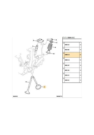 Takım Subap 206 306 C3 16v 45724573-0948c8-0949c4