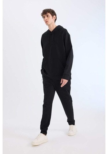 DeFactoFit Slim Fit Sporcu Jogger Eşofman Altı Dar Kesim Standart Paça Basic Düz D8018AX25SPBK81