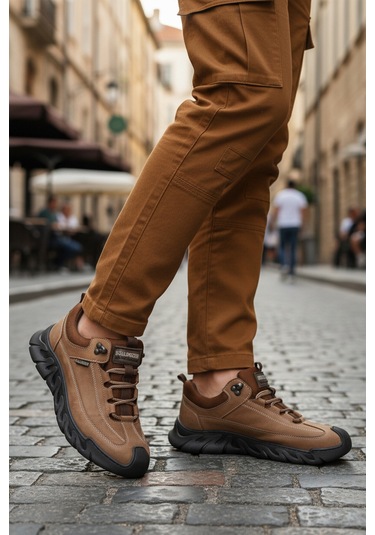 Vizon Nubuk Hakiki Deri Erkek Outdoor Ayakkabı 240003 M Vizon