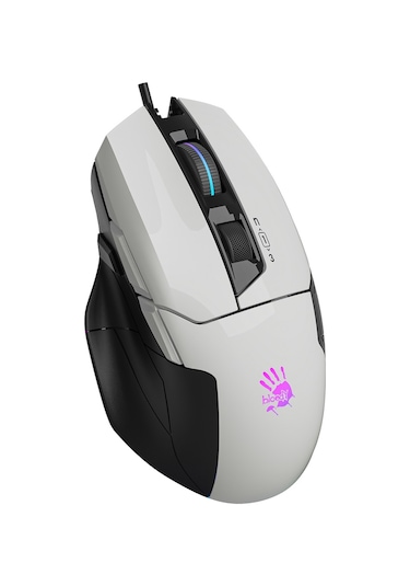 Bloody W70 Max P.Beyaz 10K CPI OPT RGB-UC34 Kablolu Optik Oyuncu Mouse