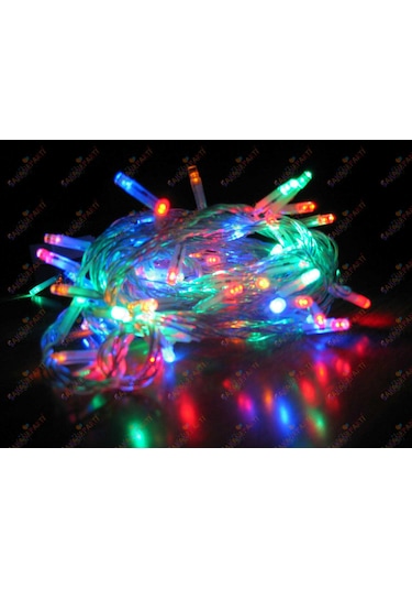 Yılbaşı Led Işık Karışık Renk 10 Metre 100 Led
