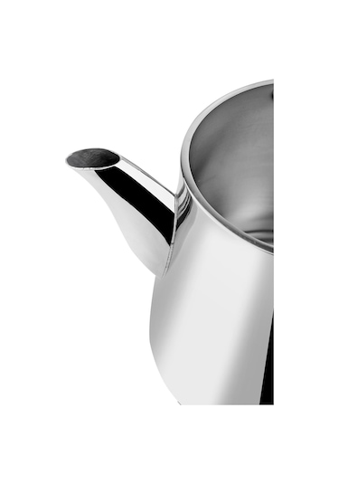 Nehir Çelik Çaydanlık Takımı Seti Alya Maxi Gümüş