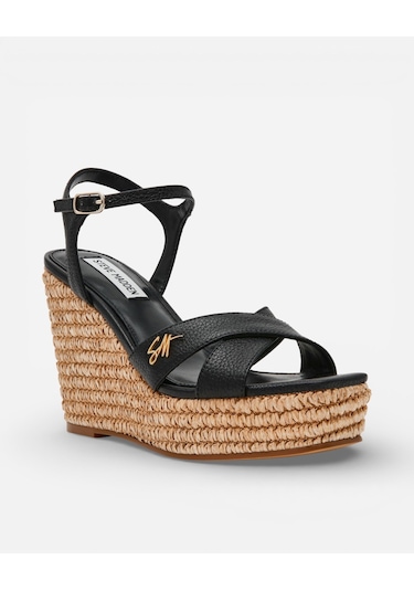 Steve Madden Cylo Black Leat Kadın Siyah Sandalet Cylo