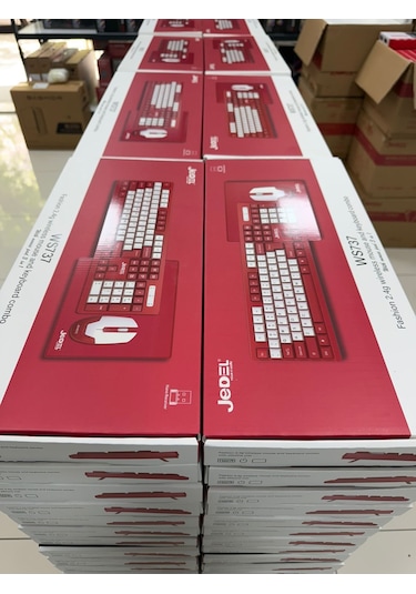 Tr Jedel Ws737 Wireles Klavye Mouse Pad 800-1200-1600 Dpı 1 Aa Battery 3 Million Times Switch Optik