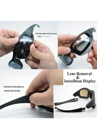 X7 Polarize Fotokromik Taktik Gözlük Askeri Gözlük Ordu Erkekler Çekim Yürüyüş Gözlük Uv400