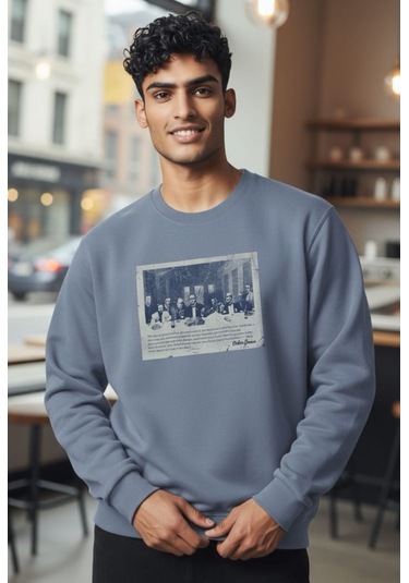 Retroworld Erkek Sweat Mavi