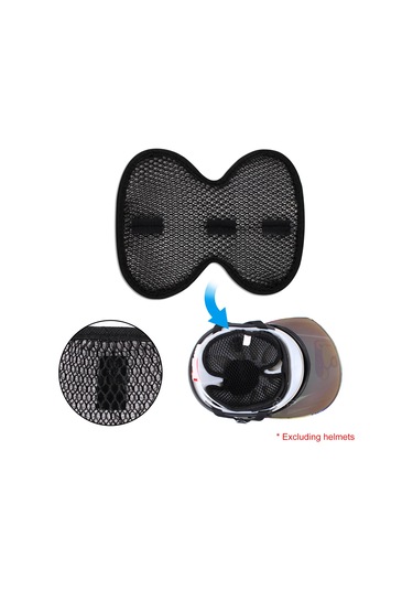 Neevoyu Siyah Motosiklet Kask İç Çantası - Soğutucu Etki, Ter Emici, Yeniden Kullanılabilir, Kolay Yıkama, Kask Ömrünü Uzatır