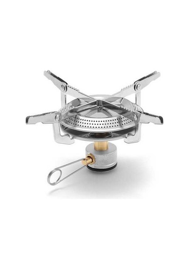 Pazly Pratik Kamp Ocağı Başlığı - Ayarlanabilir Alev, Kolay Kurulum, Çok Amaçlı Gümüş Paslanmaz Çelik, 180mm Açık Çap Gümüş