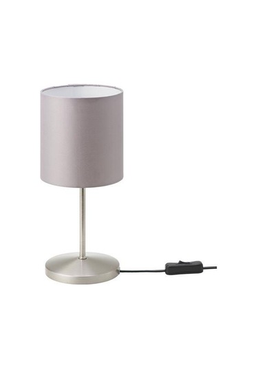 Masa Lambası 30 Cm MeridyenDukkan Gri Renk Ev Dekorasyonu Abajur