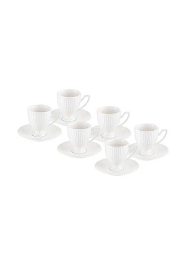 İstanbul Porselen Mahir 6 Kişilik Kahve Fincan Takımı